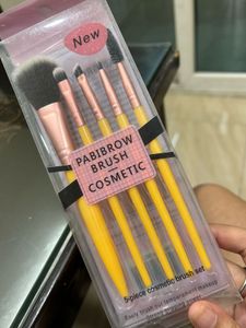Pabibrow 5-Piece Cosmetic Brush Set