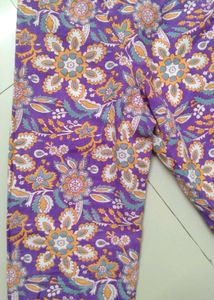 Purple Floral Kurta