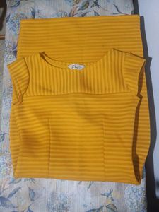 Yellow bodycon dress