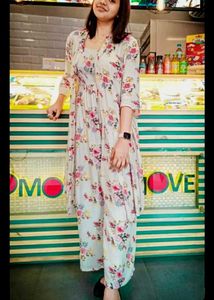 Floral Print jumpsuit with long shrug