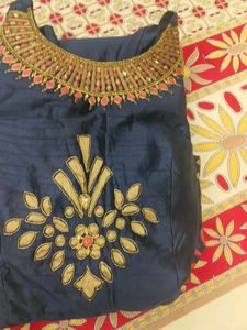 Elegant Blue Ethnic Gown