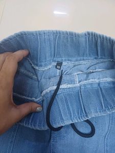 2 Denim Cargo Jogger Pants