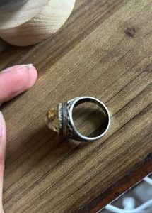 Unisex Vintage Style Silver-Tone Ring