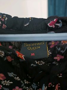 Pretty Floral Printed Cotton Dress