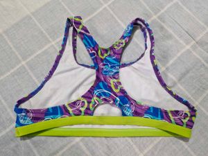 Speedo Sports Bra Purple Blue