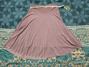 Pleated Midi Skirt