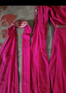 Elegant Pink Anarkali Gown
