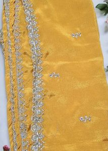 Embroidered Yellow Kurta