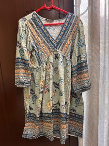 Zudio Boho Print V-Neck Tunic