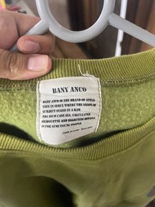 Oversized Green Crewneck Sweatshirt