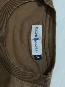 Classic Brown Long-Sleeve Crewneck T-shirt