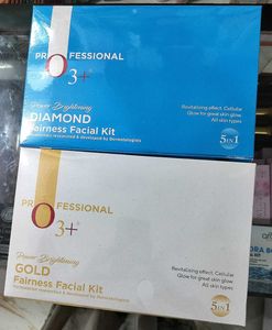 2 Professional 3+ Diamond & Gold Facial Kits