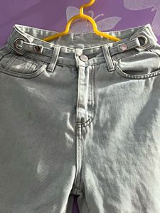 Stylish Light Wash Wide Leg Jeans