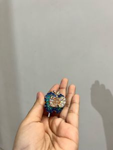 Mini Sparkling Apple Hair Claw clip