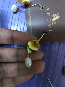 Adore by Priyanka Pearl Dangle Earrings