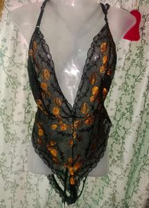 Halloween  pumpkin bodysuit 1Xl lingerie