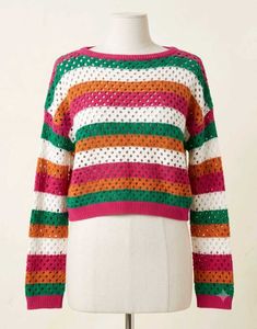 Striped  Knit Sweater