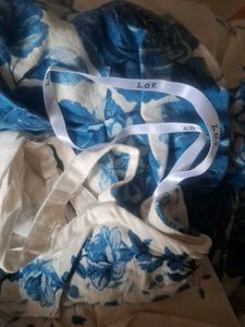 LOV London Blue Floral Midi Dress