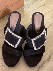 Black Embellished Heels