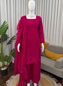 Stunning Red Kurta Set with Palazzo