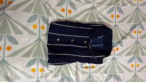 Chic Cold-Shoulder Striped Top