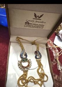 Exquisite Indian Traditional Necklace Peacock Desi