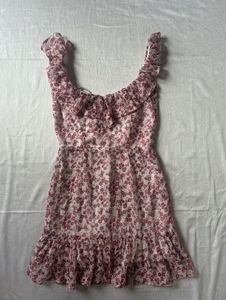 Floral Ruffle Mini Dress