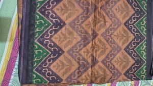 brown  Cotton Saree