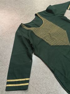 Combo of 2Elegant Green Embroidered Kurtas