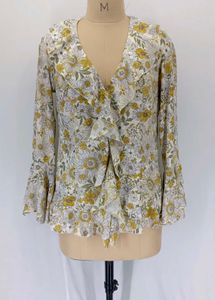 Floral Ruffle Blouse