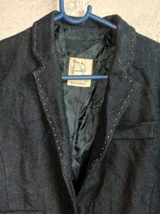 Chic Navy Blue Longline Blazer