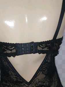 (700)Black Lace Bodysuit