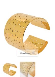 Gold Tone Cuff Bracelet
