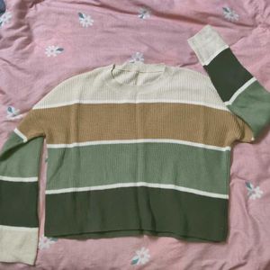 Striped Knit pullover
