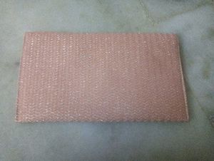 Elegant Pink Glitter Clutch Bag