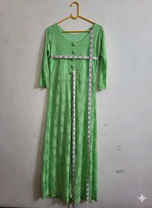 Green Flora long top