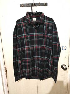 Plaid Long Sleeve Button-Down Shirt