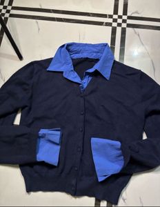 Navy Blue Cardigan