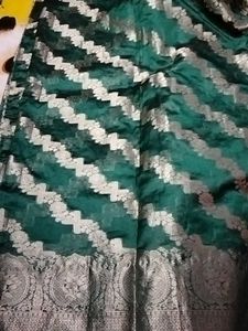 Elegant Green Banarasi Silk Saree