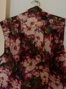 Sleeveless Colourful Shirt / Jacket