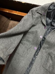 Elegant Grey Trench Coat With Cap