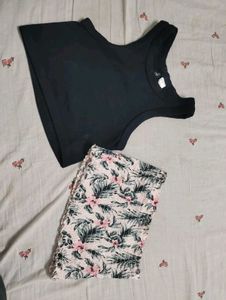 Cute Crop Top Set