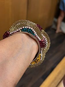 Sparkling Colorful Bangles - Set of 2