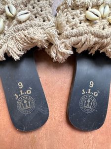 Imported Boho-Chic Shell Slip-Ons