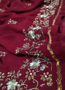kadana an aari tari work 🎀 saree 🔥