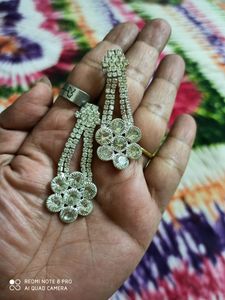 Silver Stone Jewel Set Pack Of 3