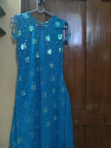 Sparkling Blue Ethnic kurta