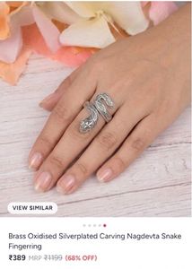 Unisex Unique Snake Design Ring