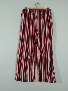 Red White Striped Plazzo