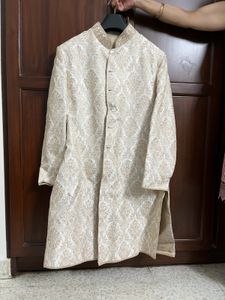 Resham Embroidered Achkan Zardozi Collar Tasva
